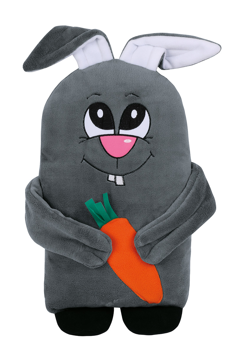 Brotex Tvarovaný polštářek zajíček šedý