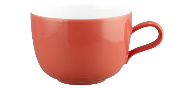 Šálek na bílou kávu 0,38 ltr. LIBERTY Pure Colors Red, bílá, Seltmann Weiden