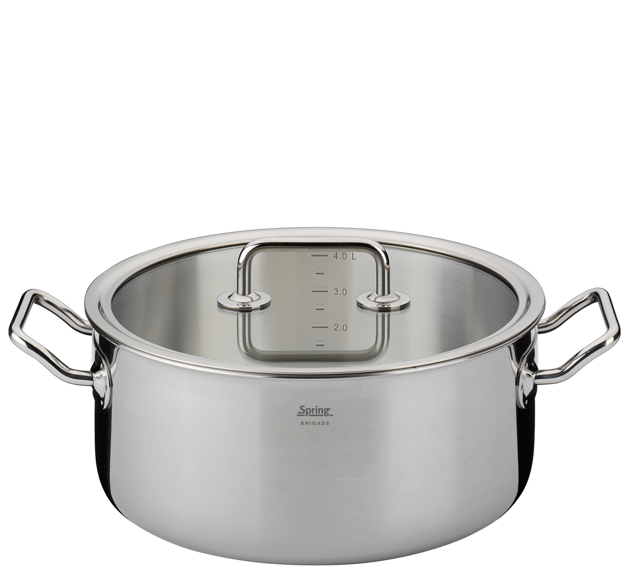 Mělký Hrnec se skleněnou poklicí BRIGADE BASIC 24 cm, Spring