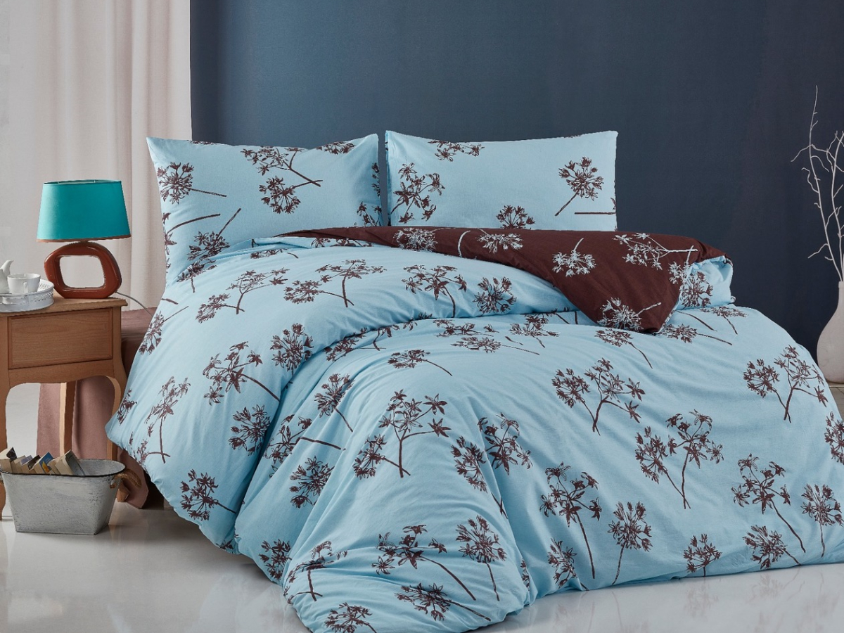 Povlečení francouzské bavlna 240x200,70x90 Liana blue