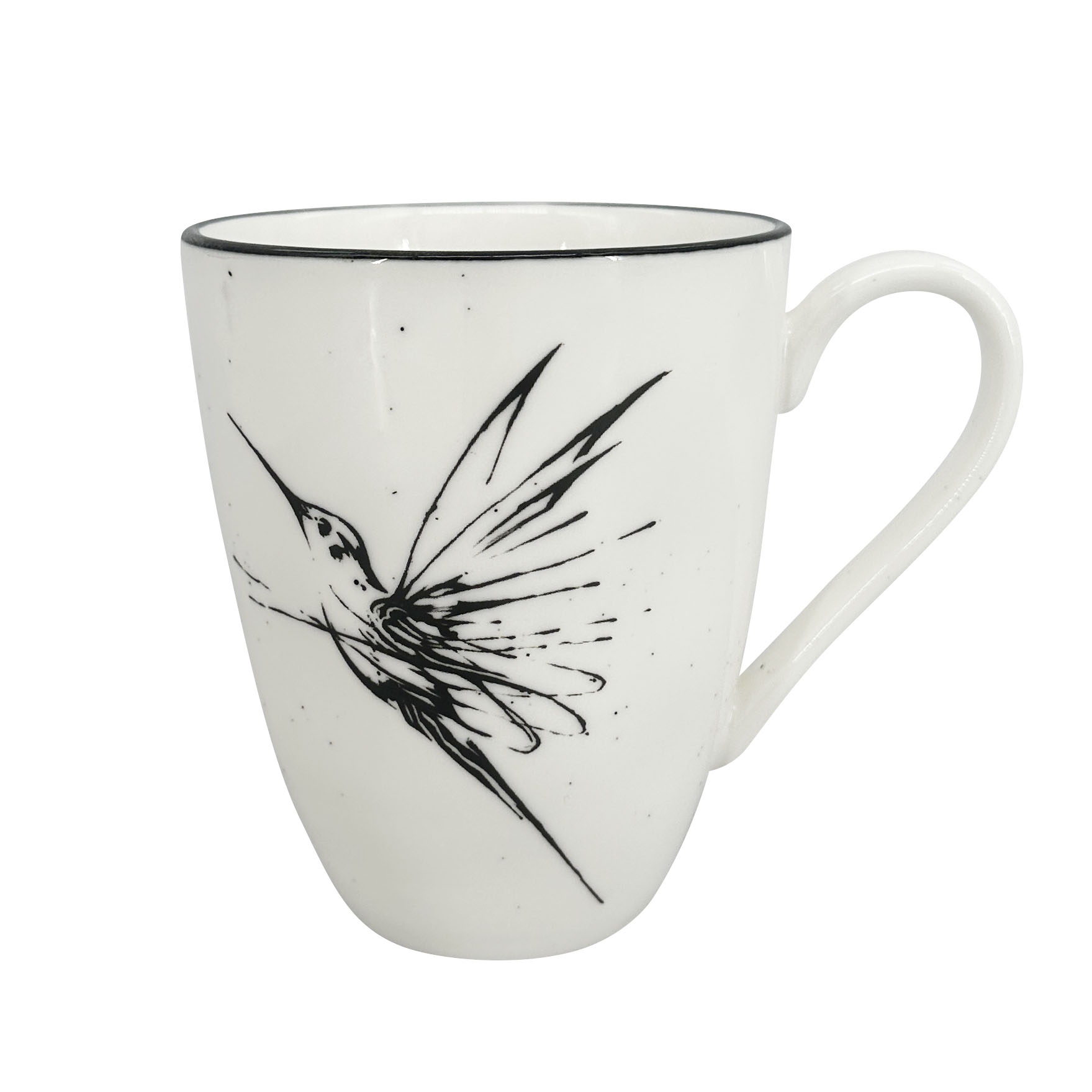 by inspire Hrnek 450ml, Bird, černá