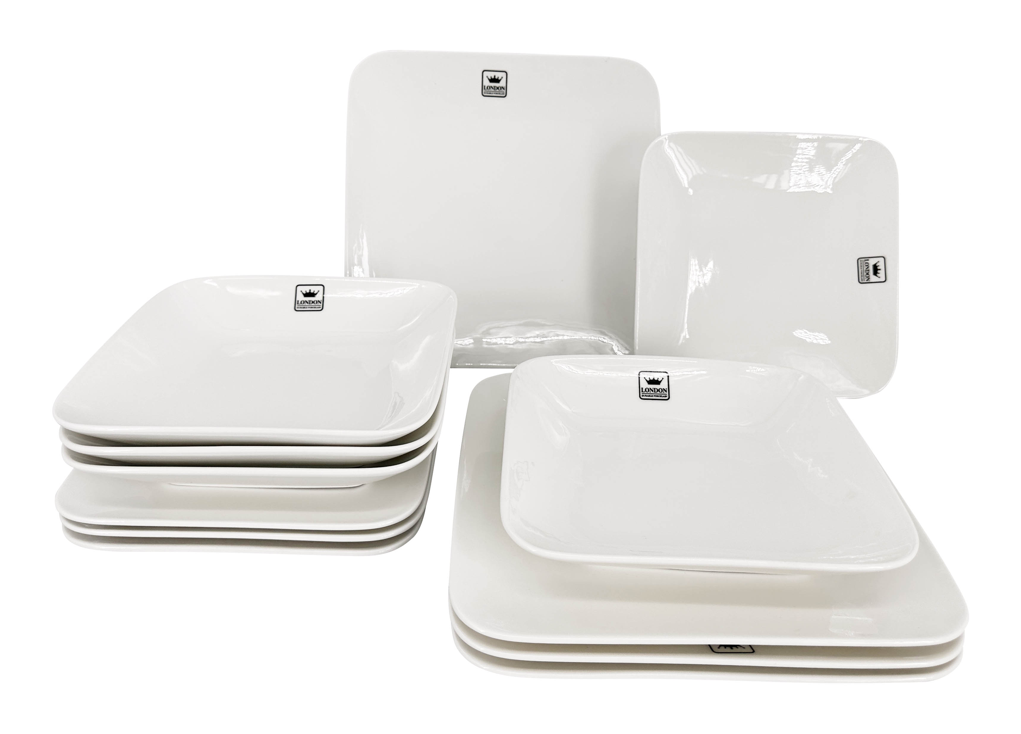 by inspire Jídelní souprava Carré II., 12 ks