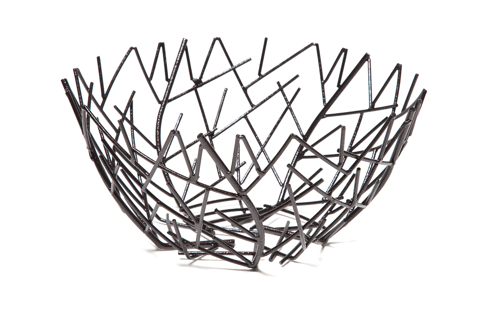 by inspire Miska na ovoce kulatá, černohnědá