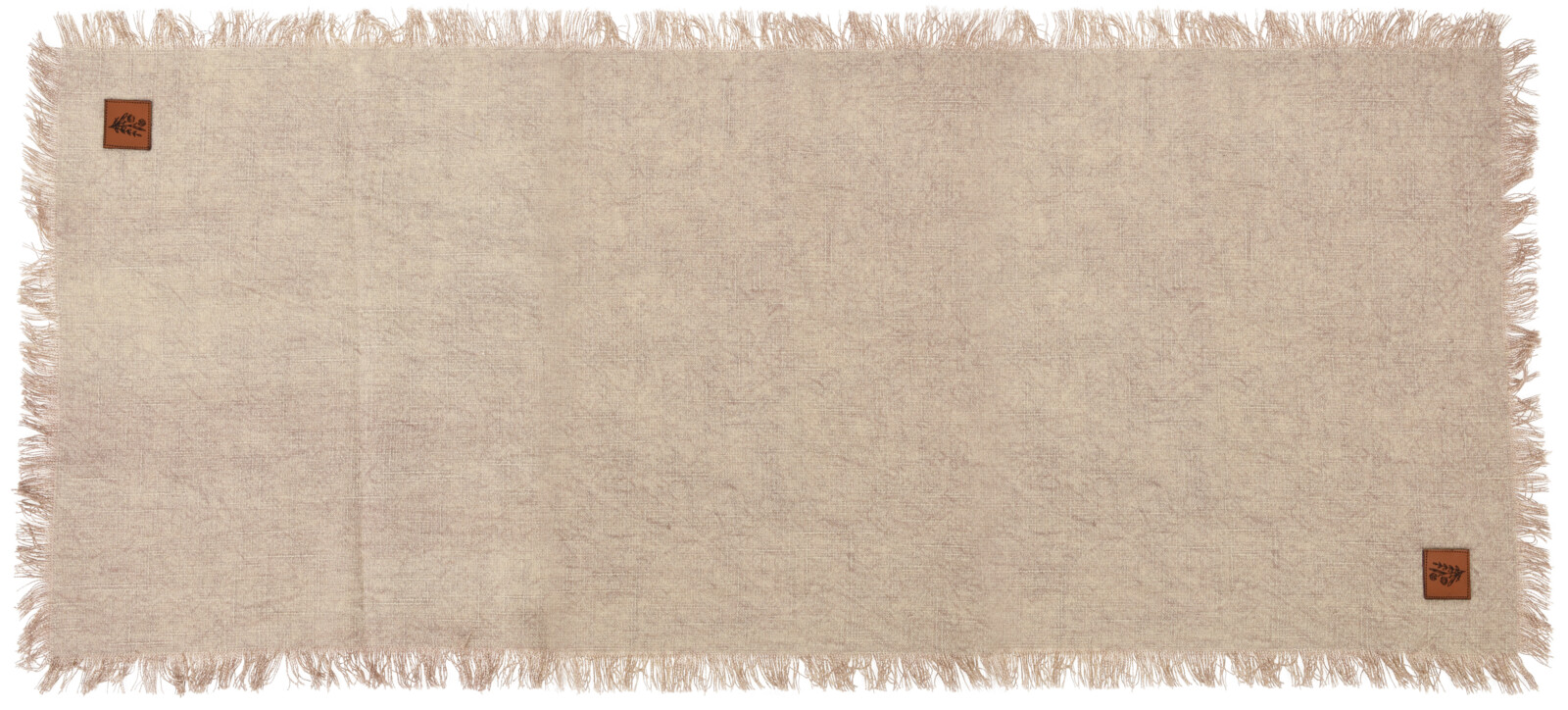 H&L Bavlněný ubrus/běhoun Edge, 150x40cm, béžová