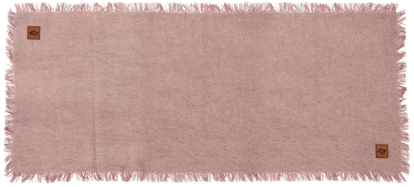 H&L Bavlněný ubrus/běhoun Edge, 150x40cm, růžová