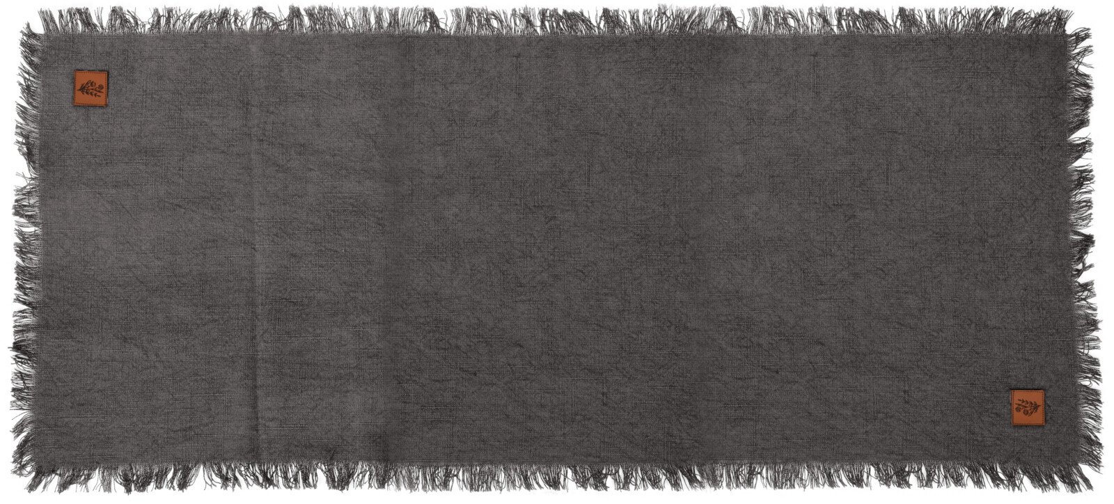 H&L Bavlněný ubrus/běhoun Edge, 150x40cm, šedá