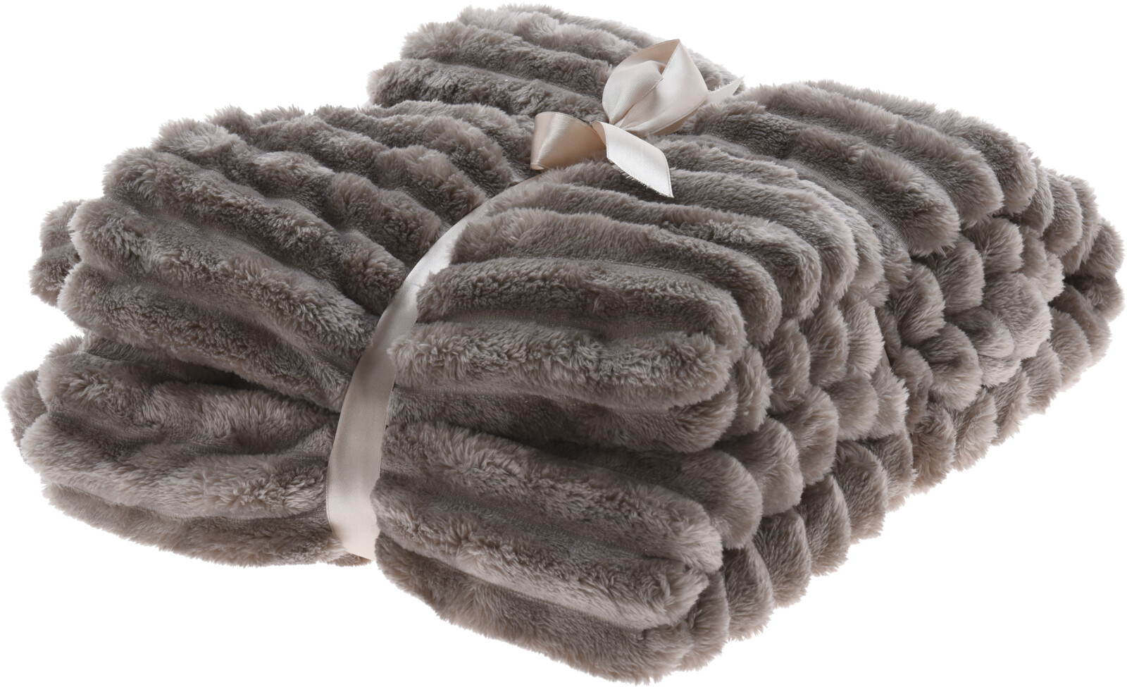 H&L Deka/přikrývka RIBBED 130x150 cm,šedá