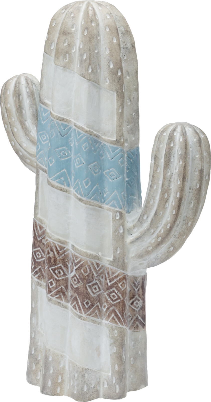 H&L Dekorace Kaktus, 31x16x49cm, šedá