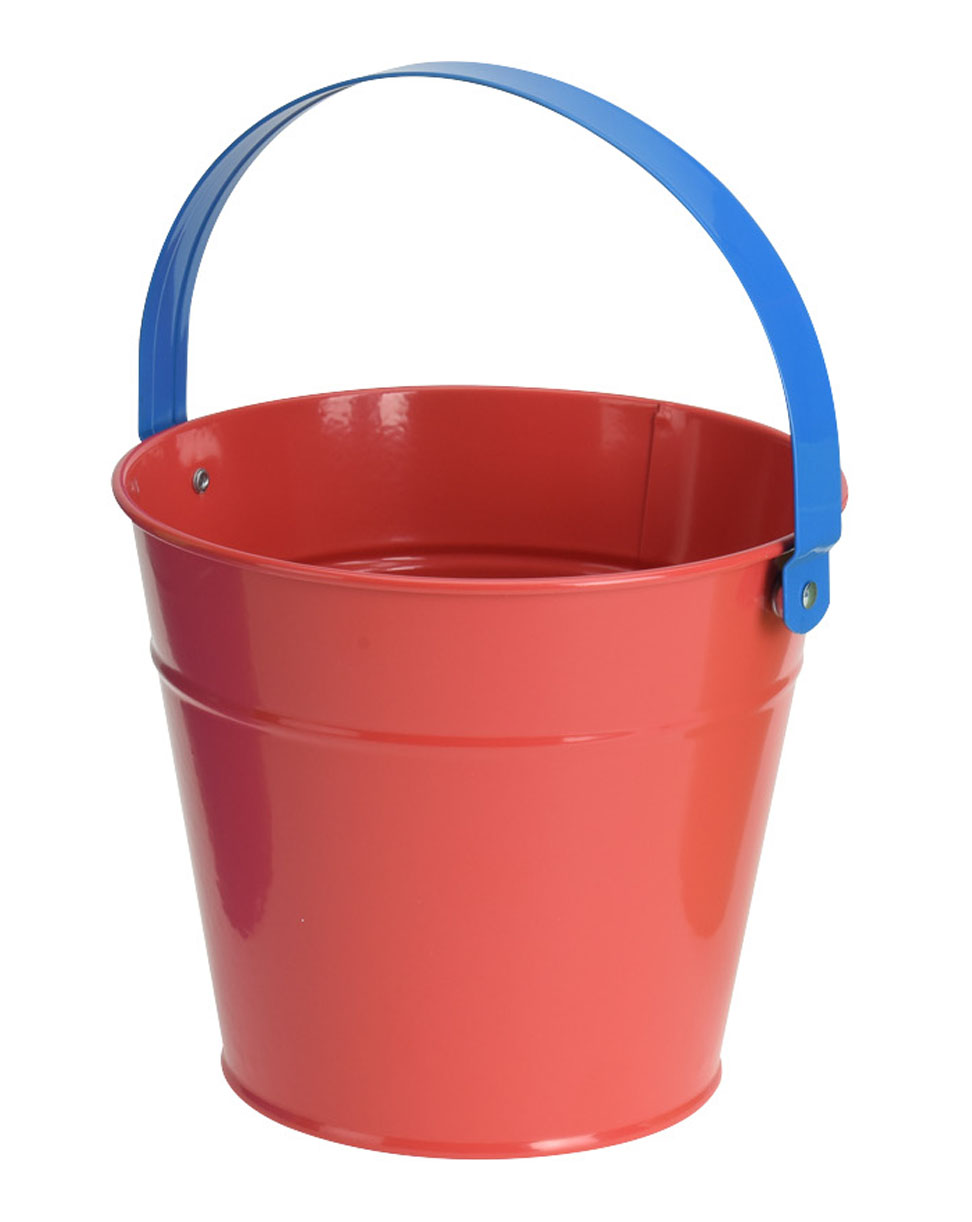 H&L Dětský kyblík na písek, červená