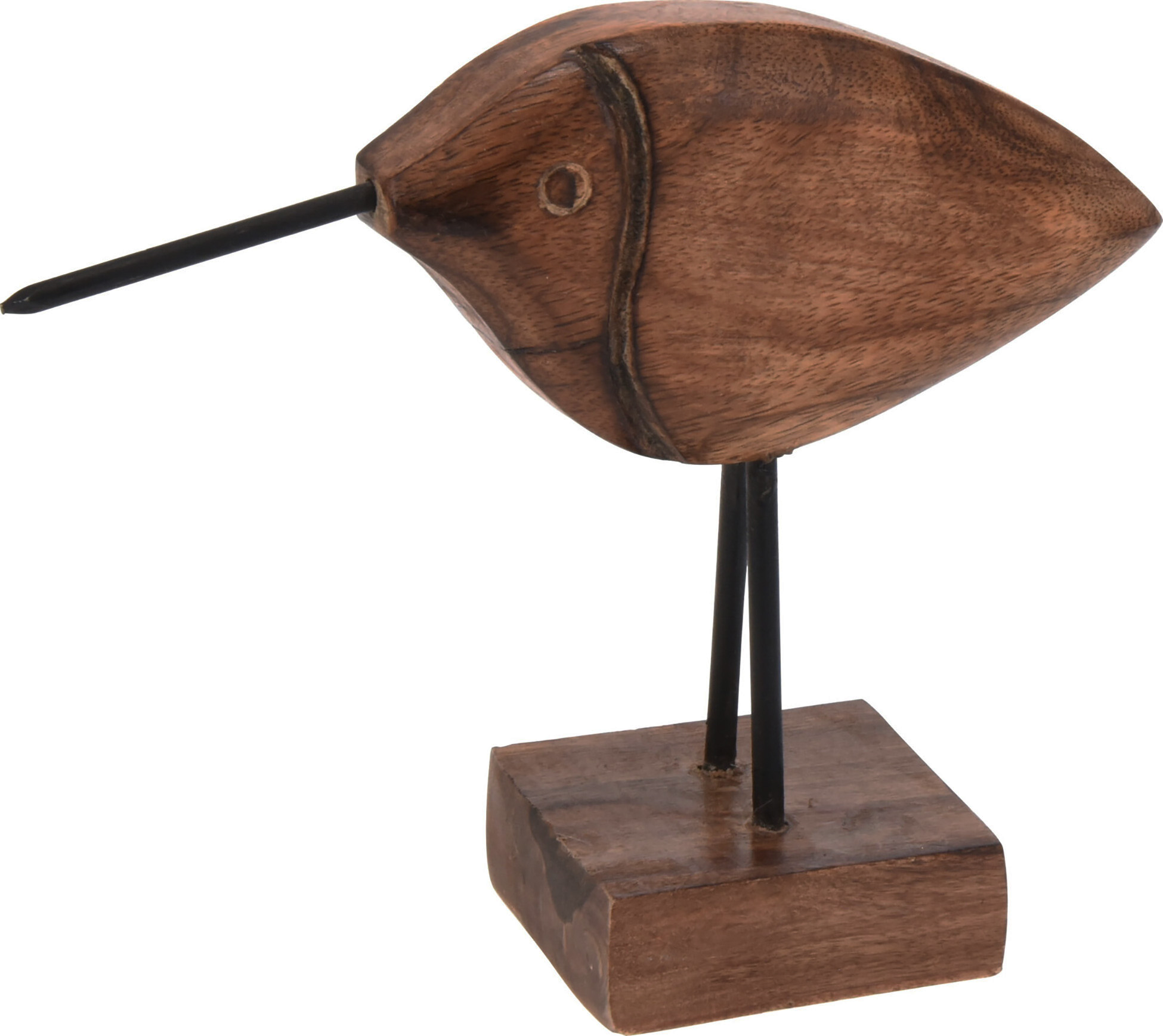 H&L Dřevěná dekorace Bird 15x5x20cm, mango dřevo, varianta B