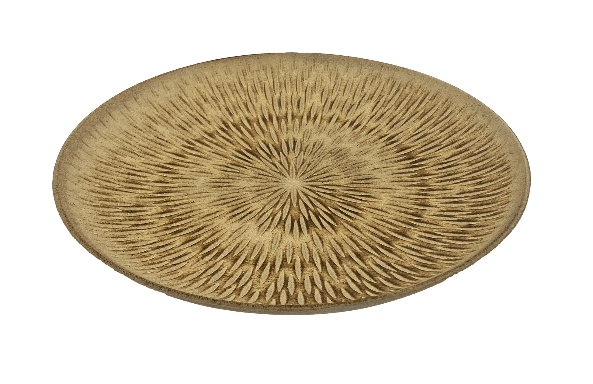 H&L Dřevěný kulatý podnos Wood 29cm, paprsky