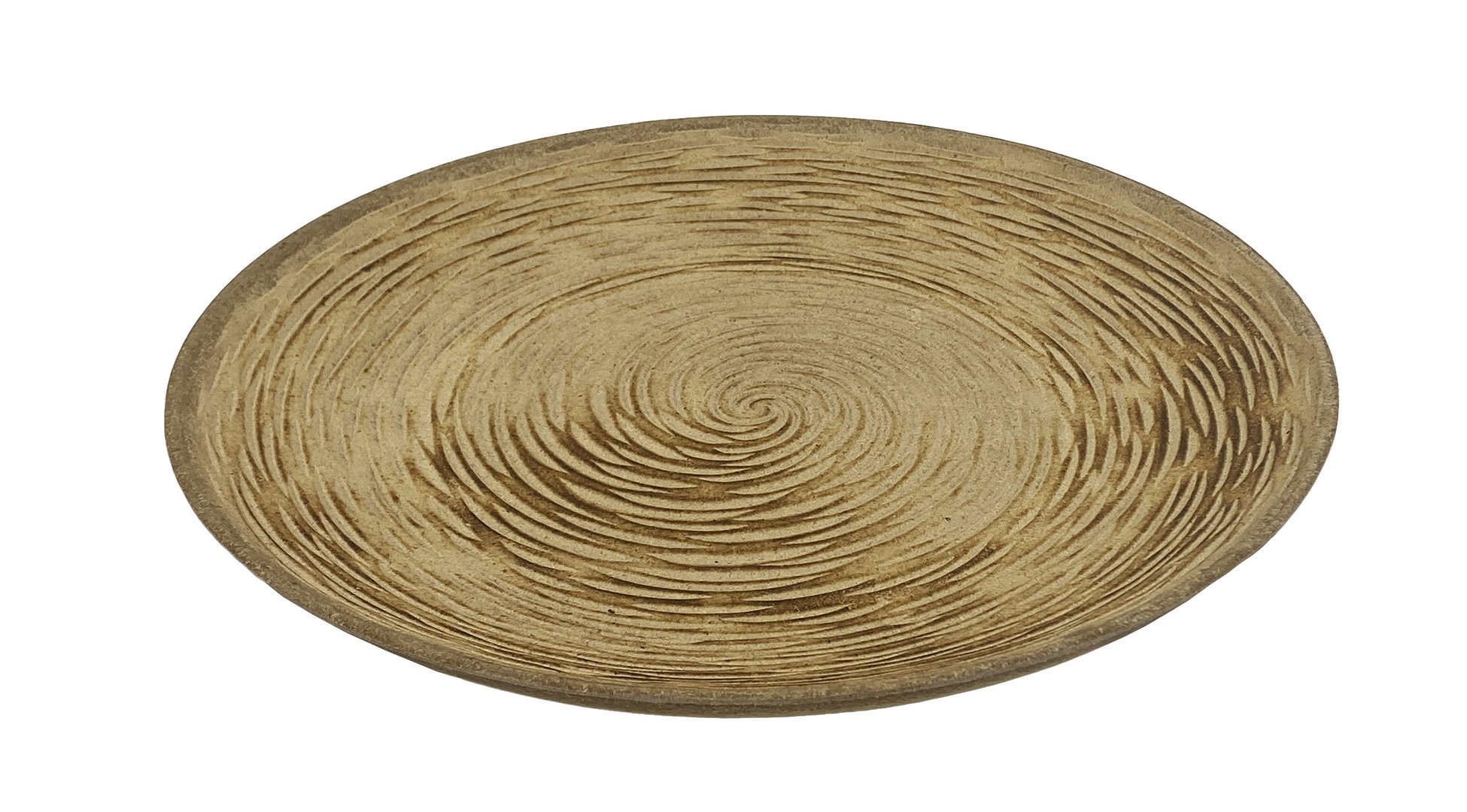 H&L Dřevěný kulatý podnos Wood 29cm, soustředné kruhy