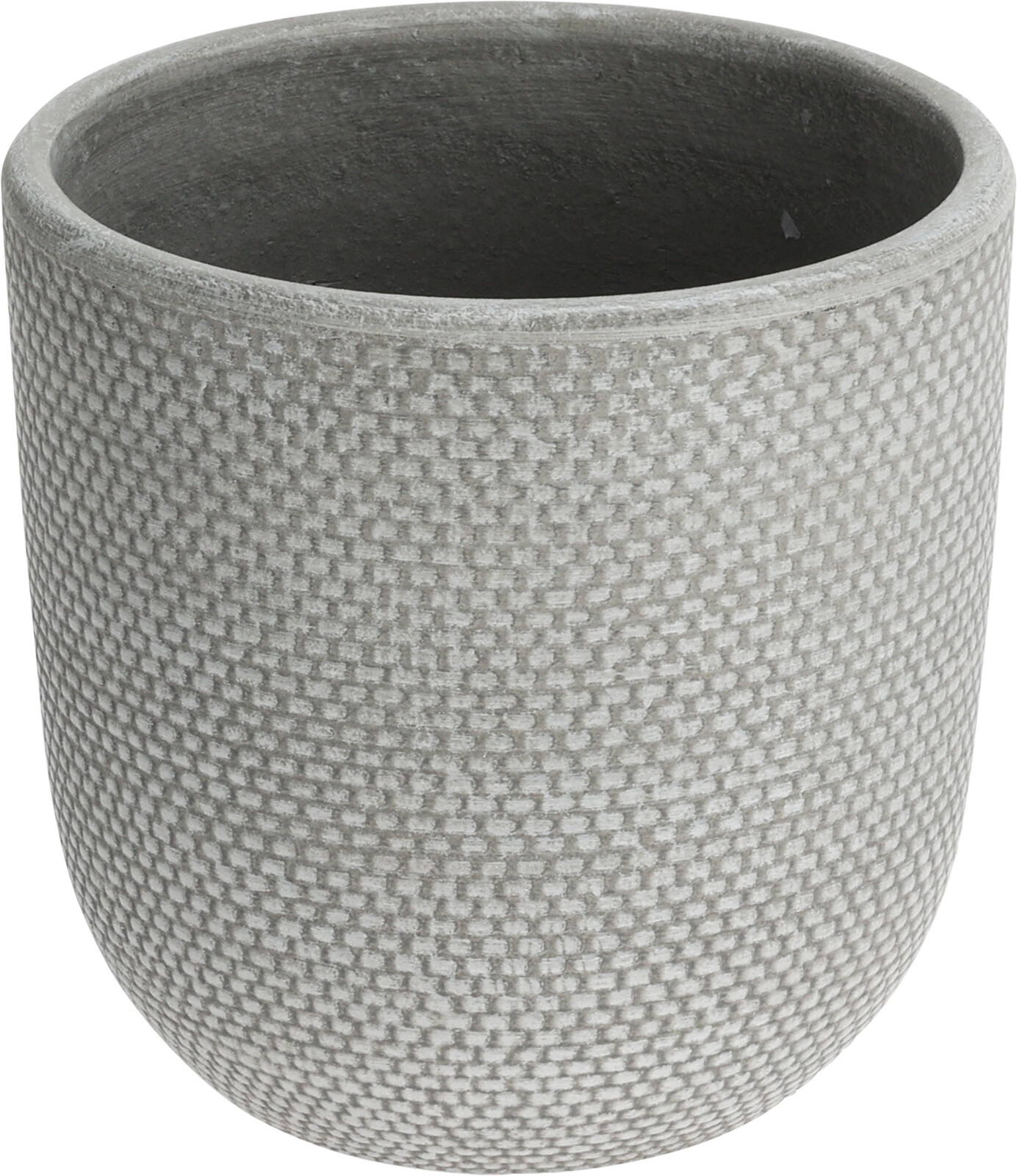 H&L Květináč Weave S (11,5x11,5x11,5 cm) – světlá šedá, s matnou texturou