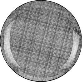 H&L Mělký talíř Jeans 27cm, černá