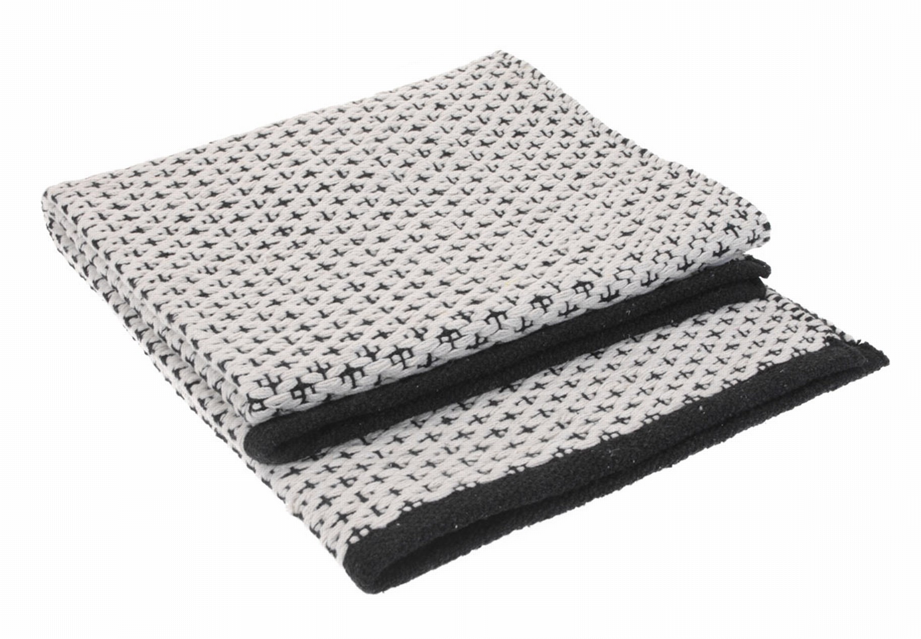 H&L Pléd 140x70cm, černobílý