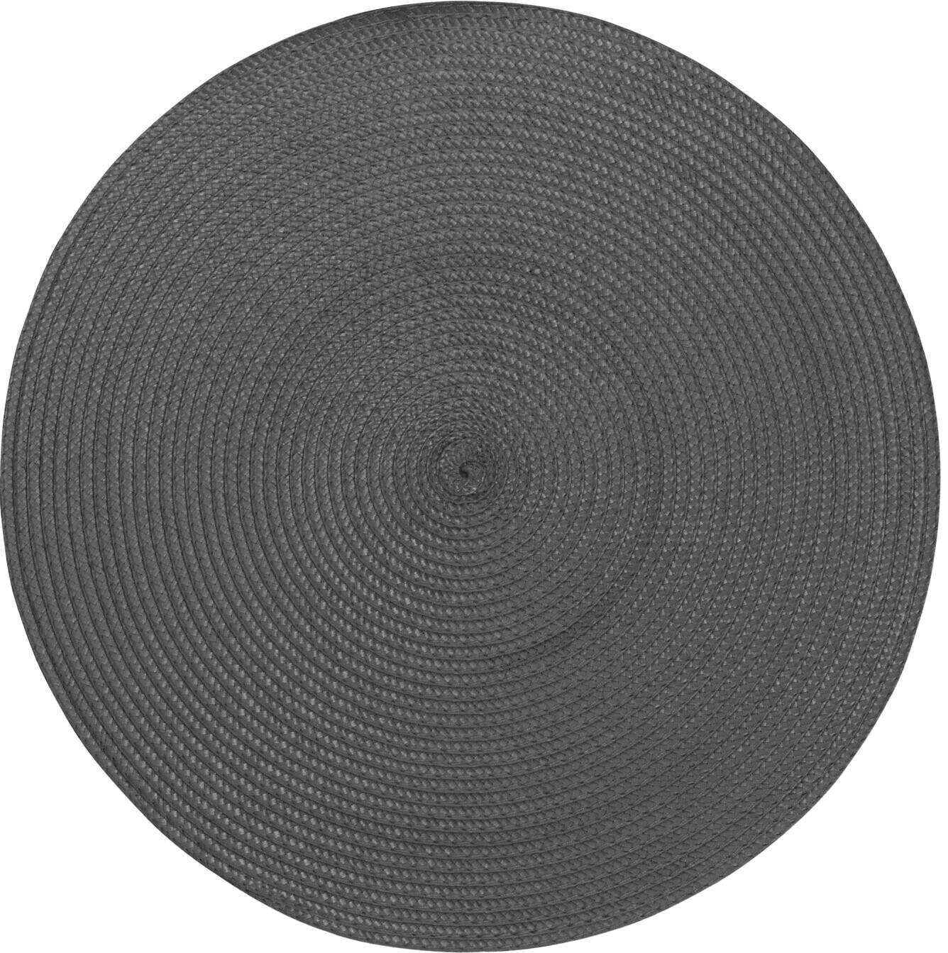 H&L Prostírání kulaté 38 cm, šedá