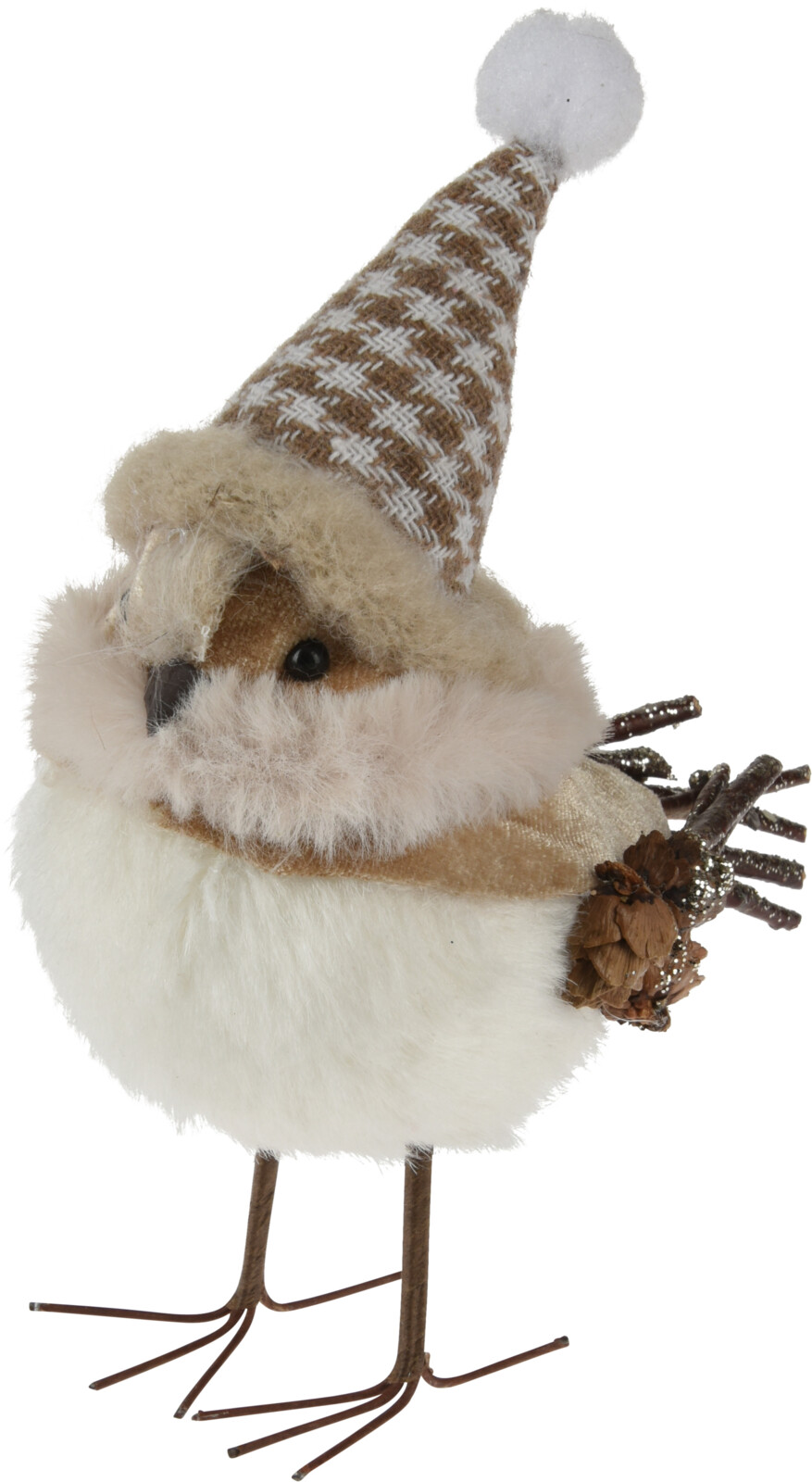 H&L Ptáček stojící 16cm s čepící, dekorace