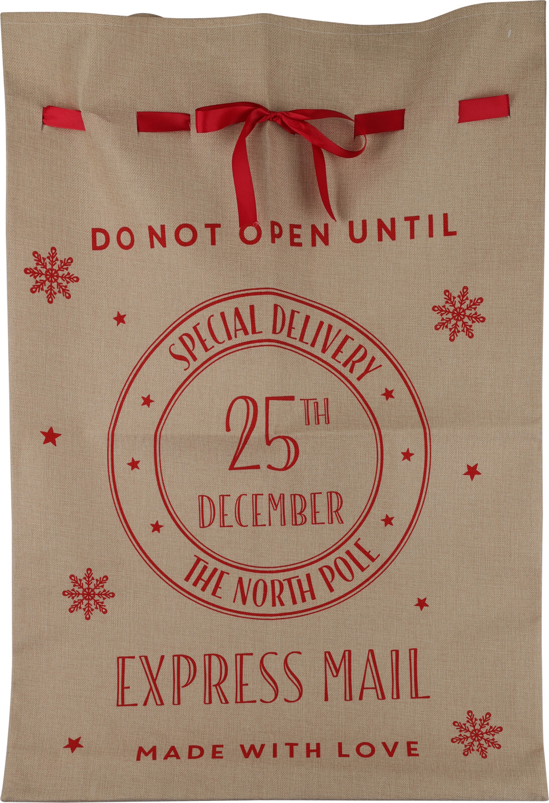 H&L Pytel na vánoční dárky 70x100cm, přírodní