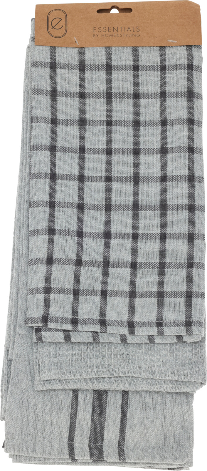 H&L Sada kuchyňských utěrek, 3ks, šedá