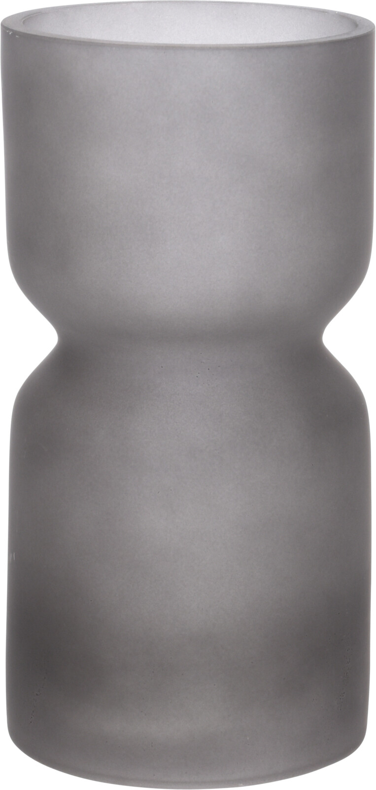 H&L Skleněná váza Elegant 22x11cm, šedá
