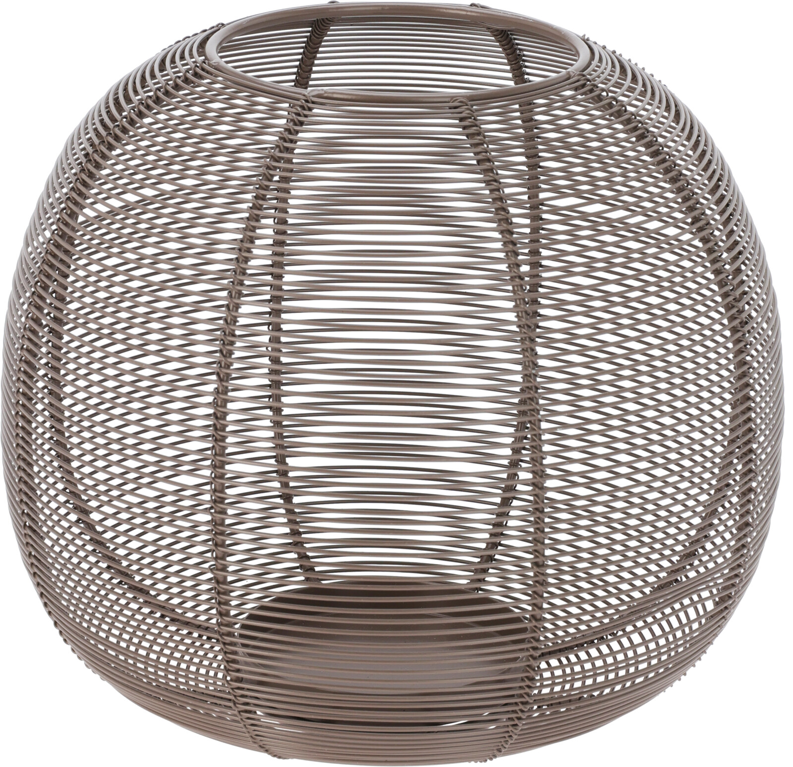 H&L Svícen Sphere 19×15 cm – drátěný, hnědý