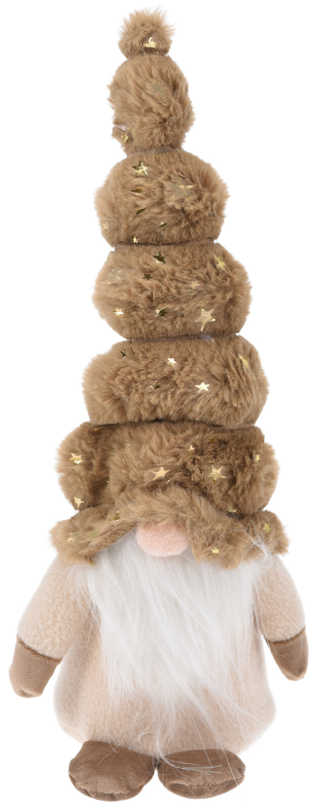 H&L Vánoční skřítek Pixie 10x10x32cm, pruhovaná čepice