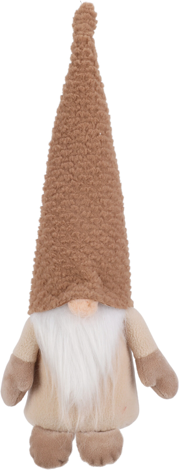 H&L Vánoční skřítek Pixie 12x12x42cm, vzorovaná čepice