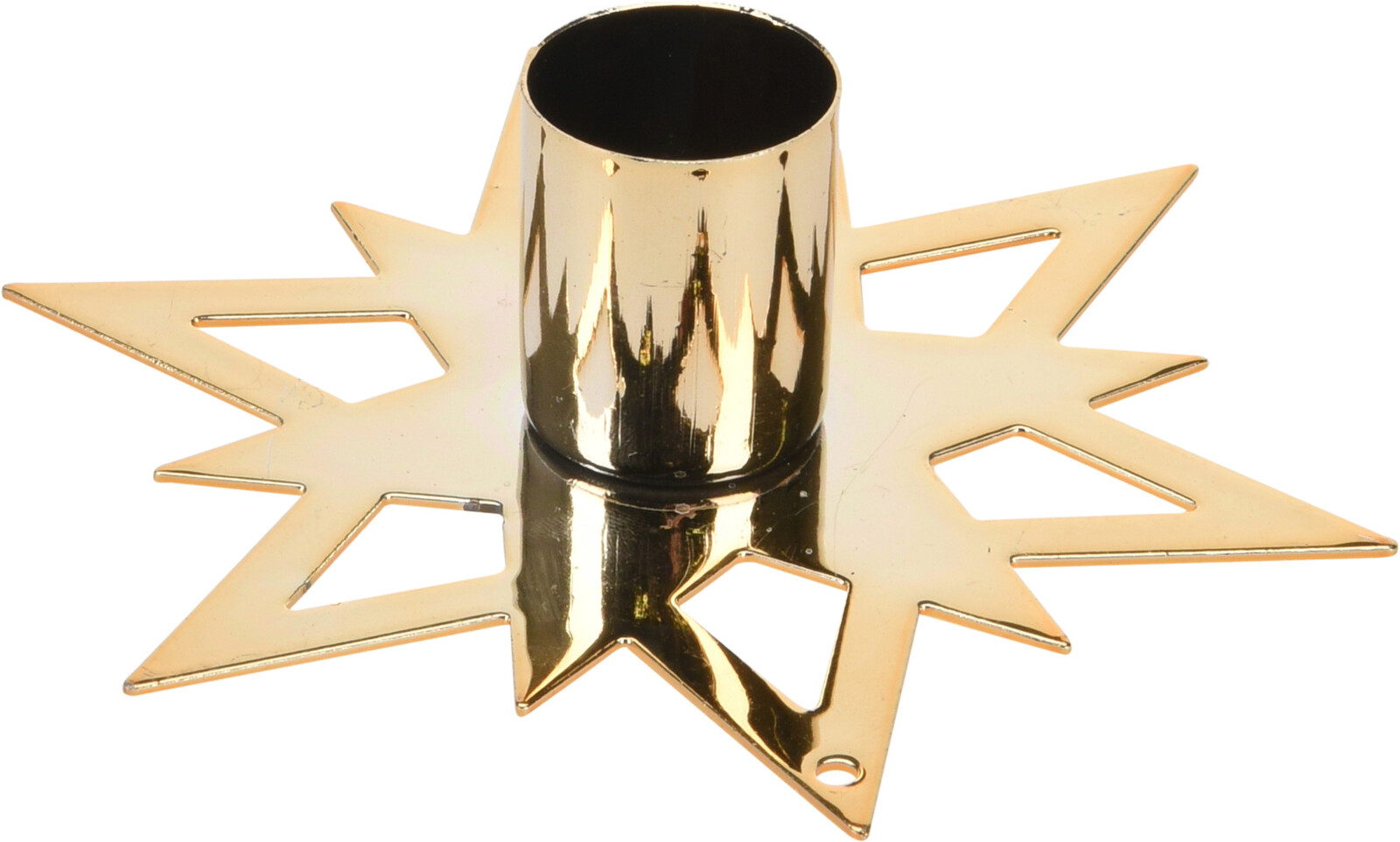 H&L Vánoční svícen Hvězda 11.5x11.5x2.9cm, zlatá