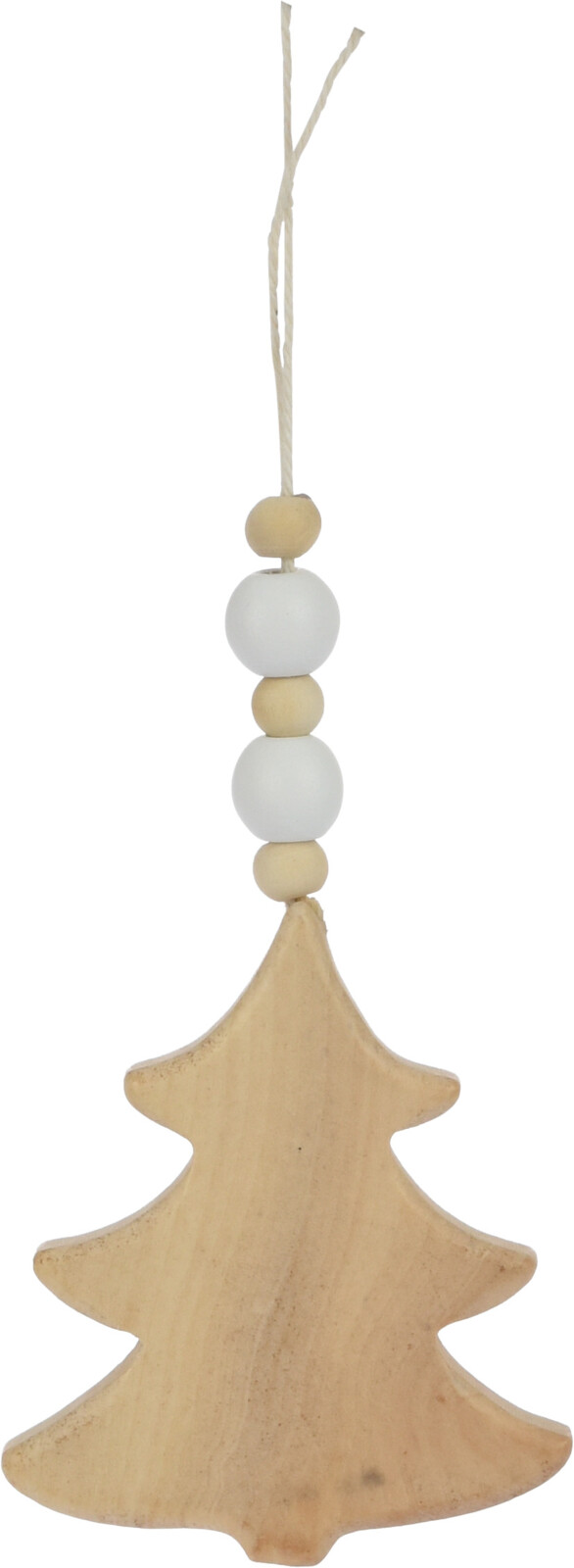 H&L Závěsná dekorace STROM, set 2 ks, bílá/přírodní