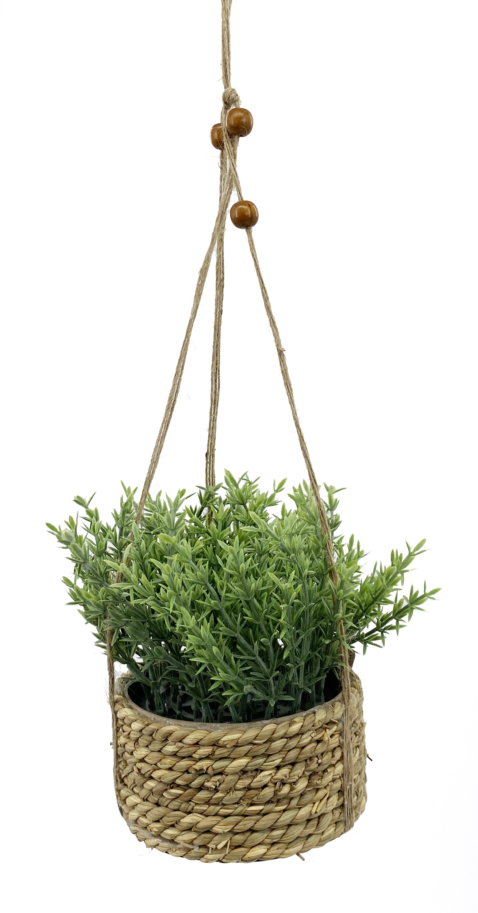H&L Závěsná květina v květináčku z mořské trávy, varianta A