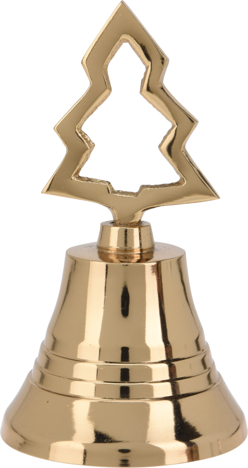 H&L Zlatý vánoční zvonek 10cm, stromek