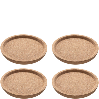 LEONARDO Korkové podtácky GOCCE 9 cm – sada 4 ks