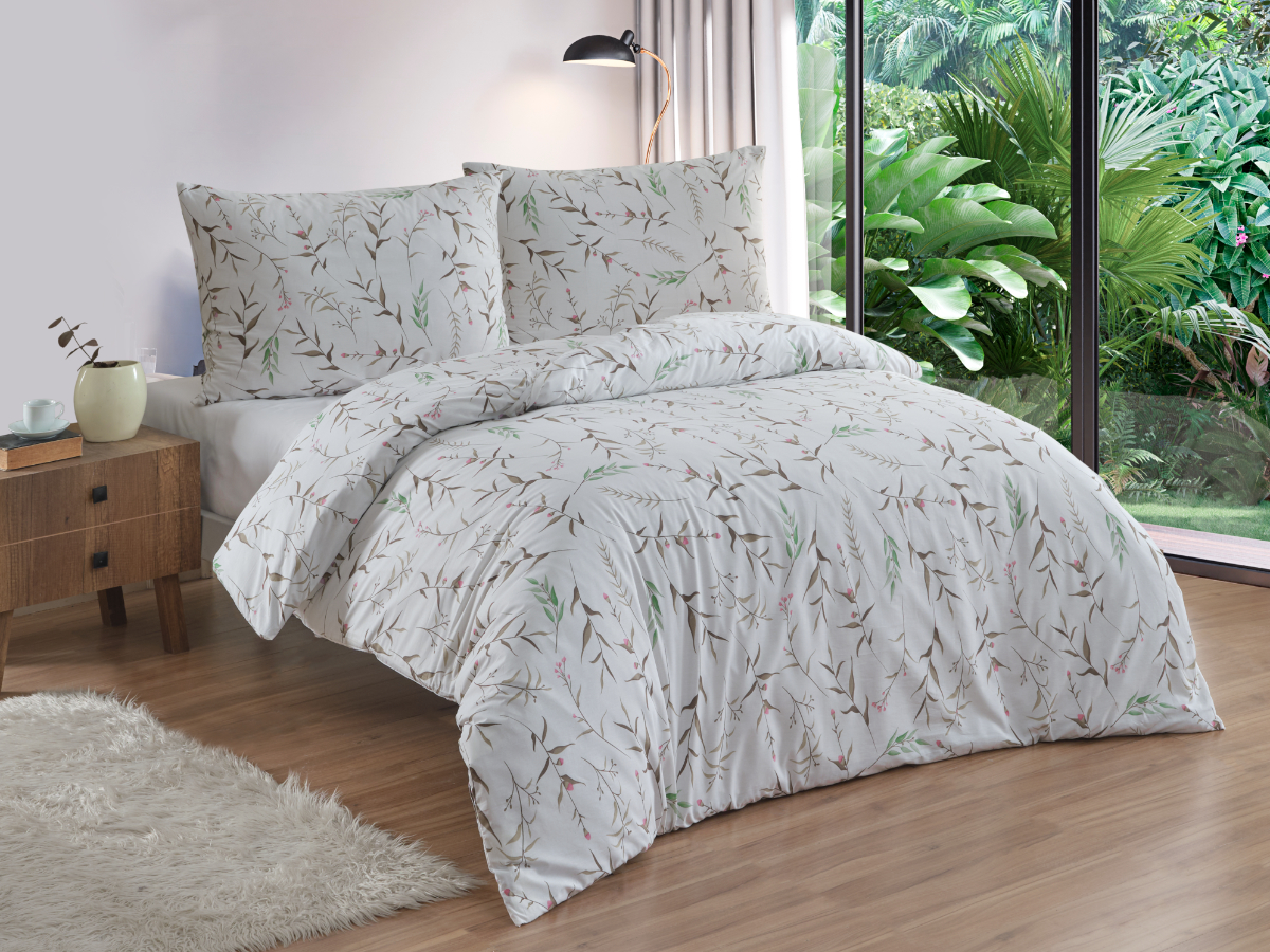 Povlečení francouzské bavlna 220x200,70x90 Verona natur