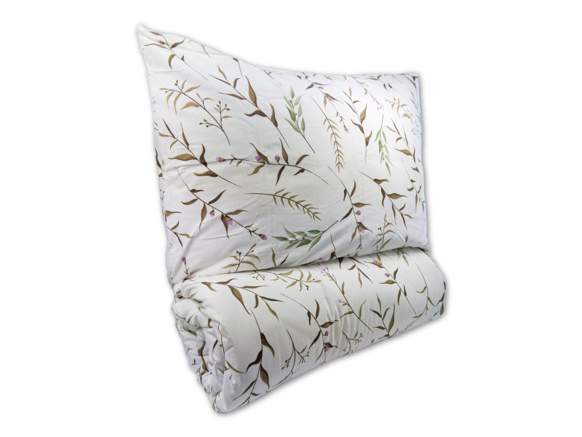 Prodloužené flanelové povlečení 140x220, 70x90 Verona natur