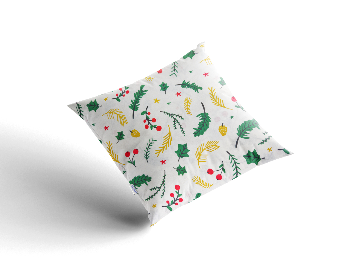 Bavlněný povlak s vánočním motivem na polštář 40x40 cm Runa