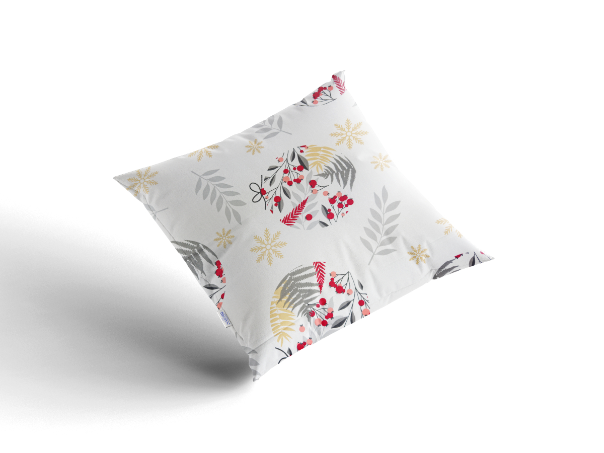 Bavlněný povlak s vánočním motivem na polštář 40x40 cm Stella