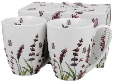DUO Porcelain Sada dvou porcelánových hrnků Classic Lavender