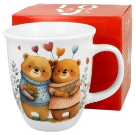 DUO Porcelain Porcelánový hrnek v dárkové krabičce Bears