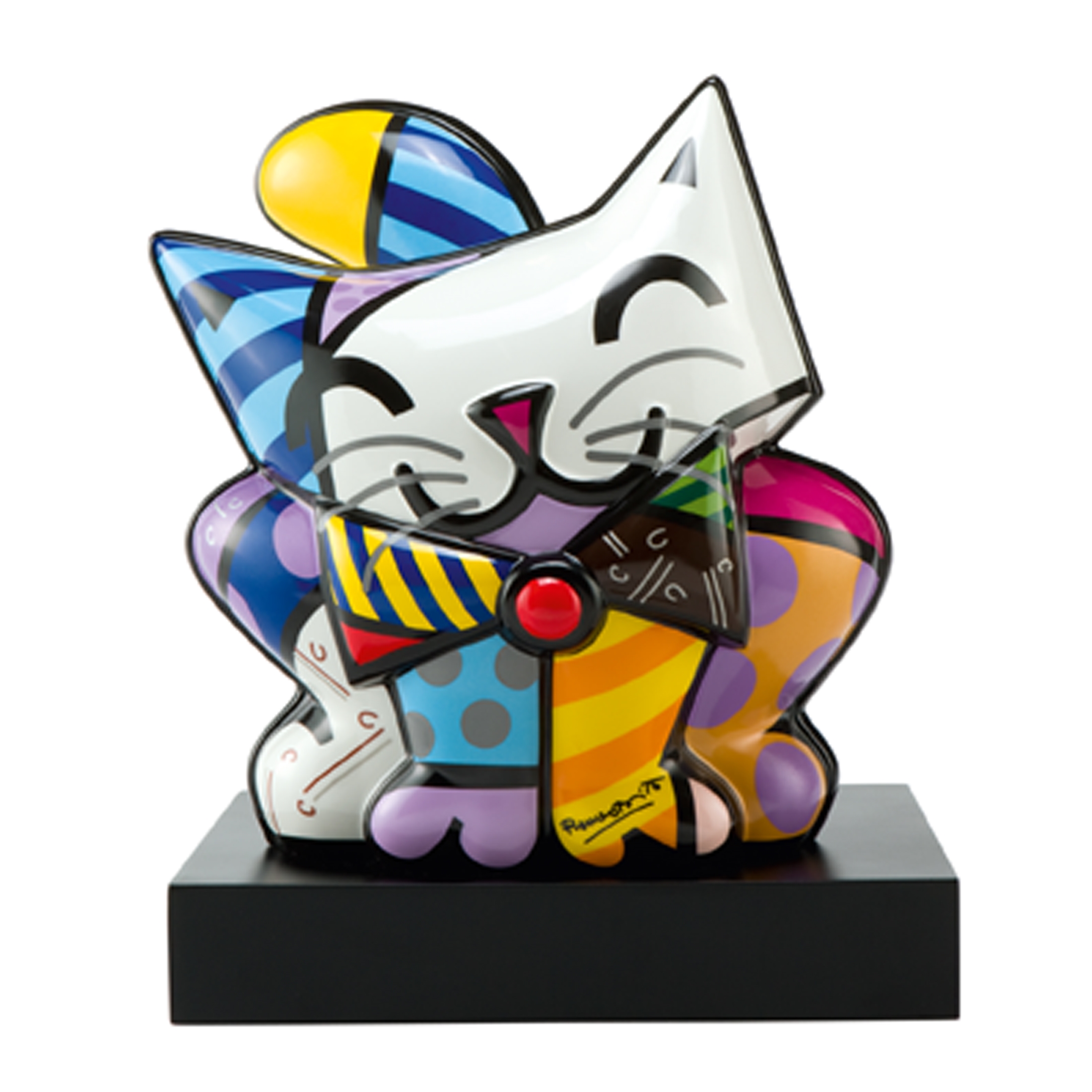 Goebel Romero Britto Socha Modrá kočka