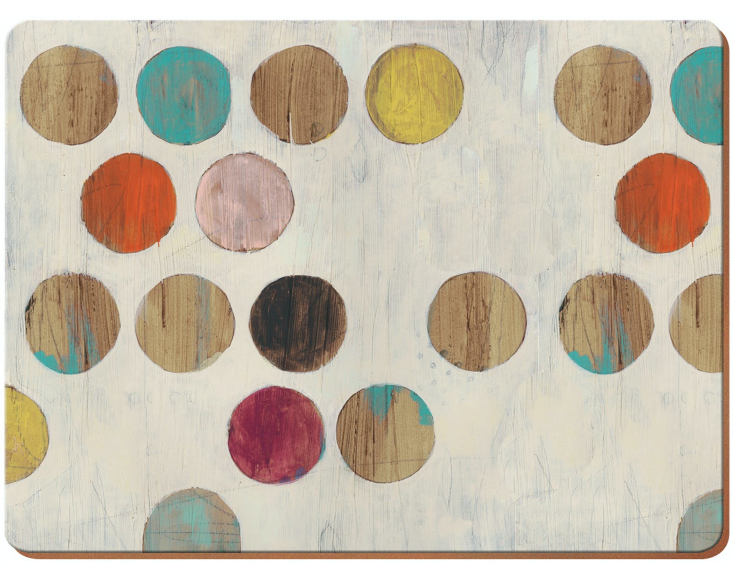 Kitchen Craft Korkové prostírání Retro Spot velké