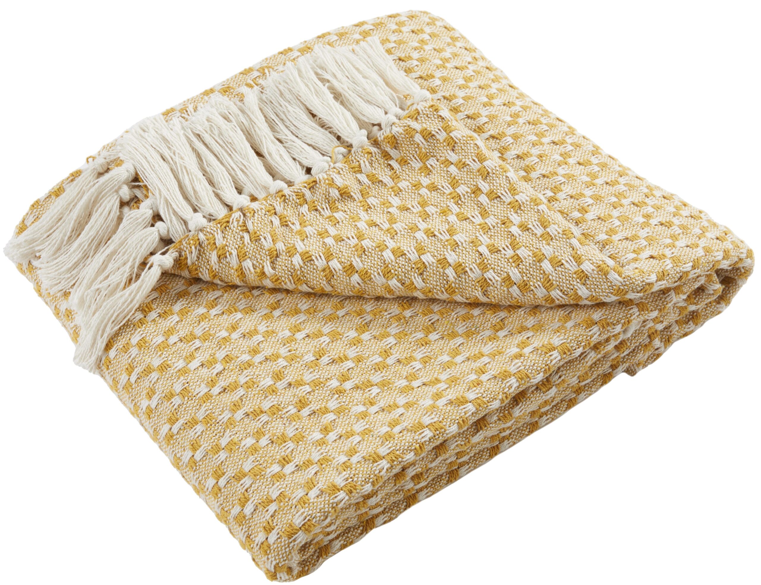 Ulster Weavers Pléd Bexley Ochre 130x180