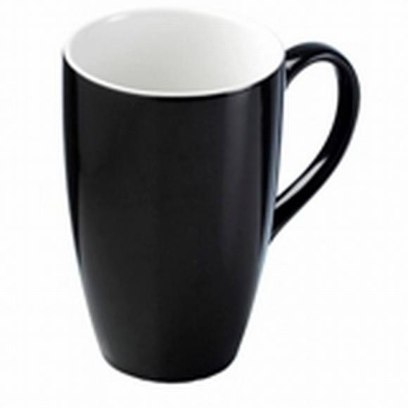 Kitchen Craft Keramický hrnek na latté La Cafetiére černý