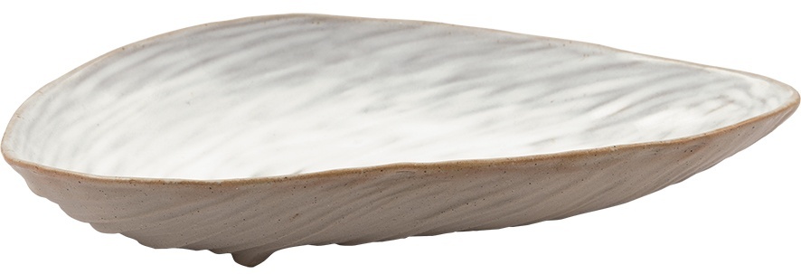 GreenGate Keramická miska Shell Grey střední