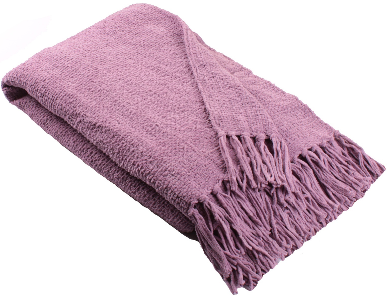 Ulster Weavers Růžový pléd Chenille Heather 130x180