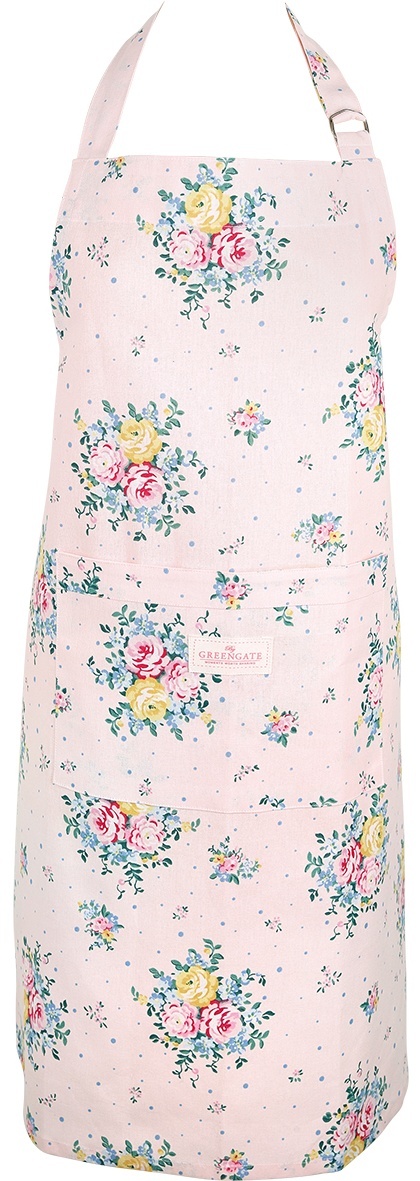 GreenGate Kuchyňská zástěra Laura Pale Pink