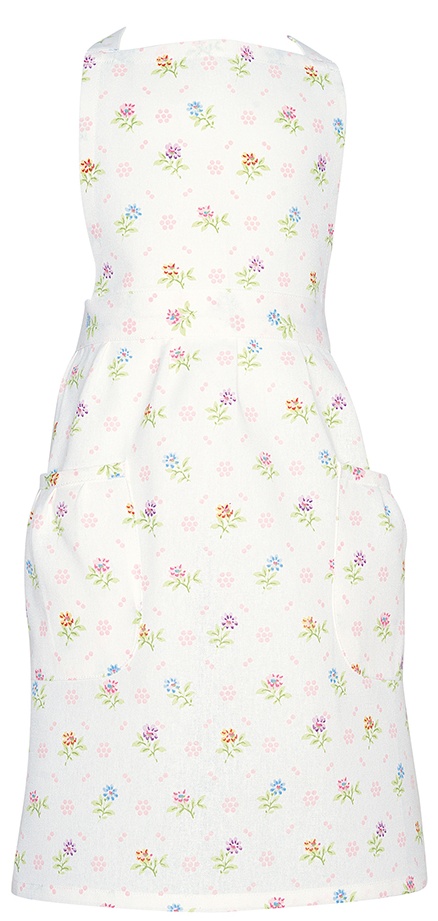 GreenGate Dětská kuchyňská zástěra Cilja White