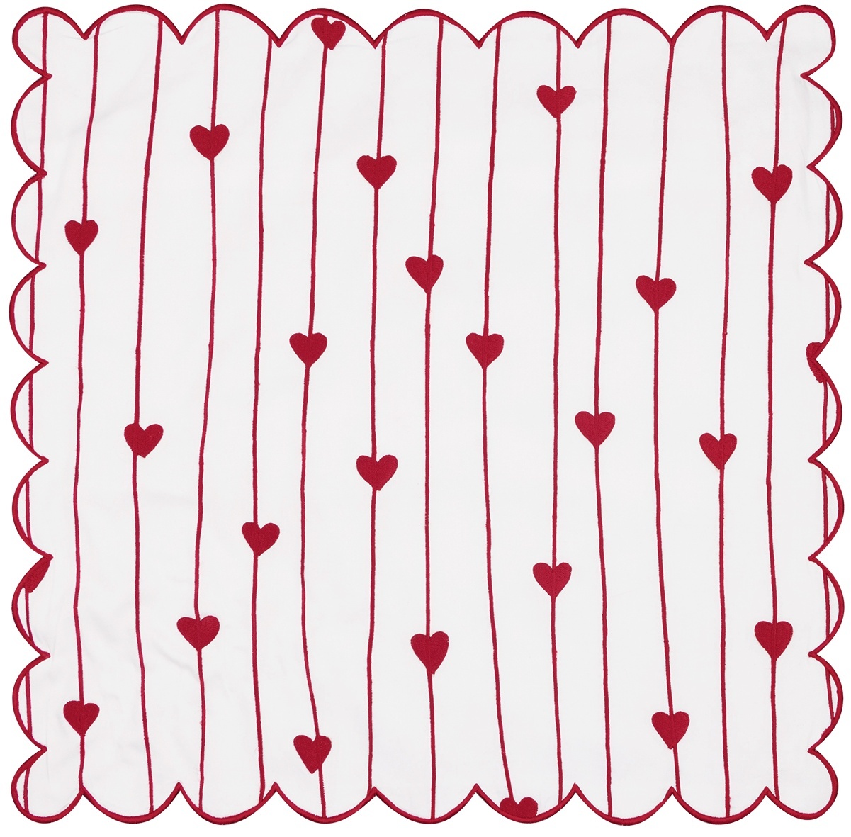 GreenGate Polštář Grace White 40x40