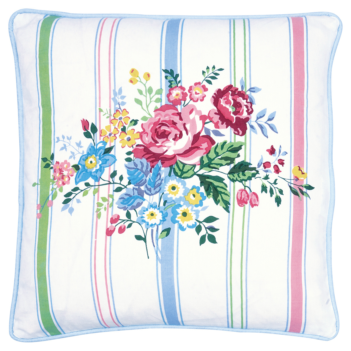 GreenGate Polštář Elina White 40x40