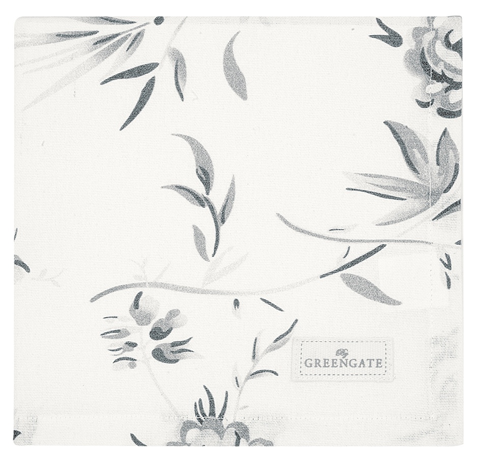 GreenGate Bavlněný ubrousek Aslaug White