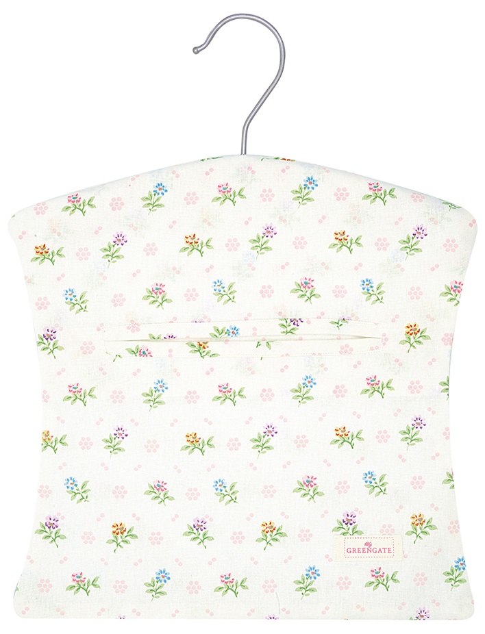 GreenGate Bavlněný sáček na kolíčky Cilja White